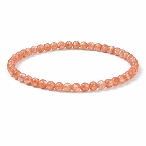 Sunstone Beaded Bracelet 6mm