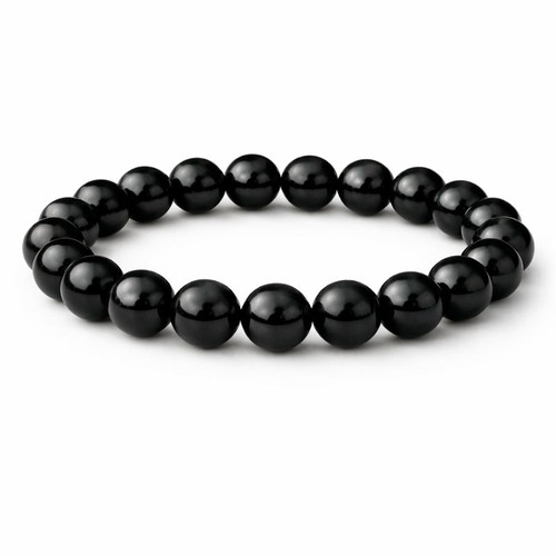 Black Obsidian Beaded Bracelets - 10mm