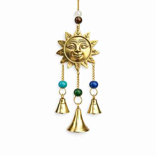 Small Gold Sun Wind Chime