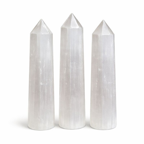 Selenite Standing Generator Tower