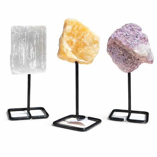 Gemstones on Metal Stand - Stones Vary