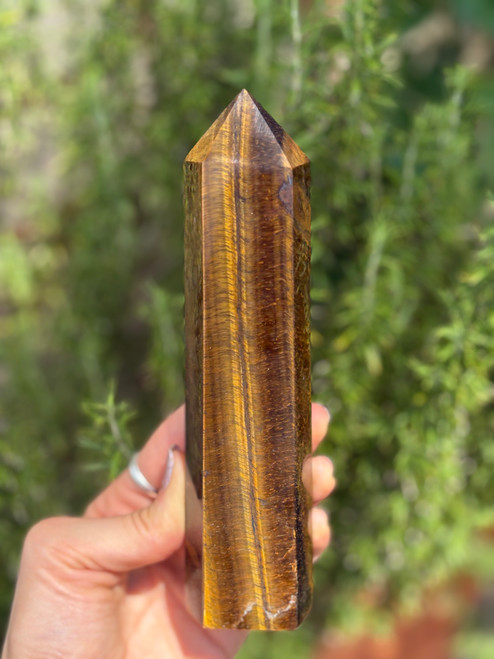 Large Tiger’s Eye Crystal Tower