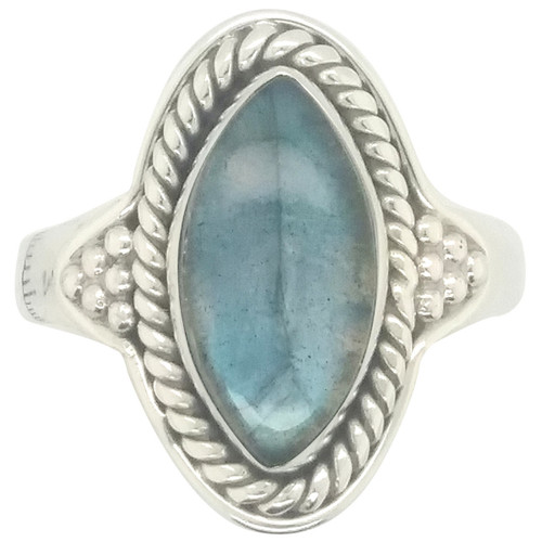 Rope Bezel Labradorite Gemstone Ring ~



Labradorite ~ A sister to the moonstone, links to the Crone aspect of the Goddess. Grants inner knowledge and enhances intuition and psychic perception. Helps the bearer to release judgment and understand their destiny. Use it to bring light to the shadow realms of the self and to connect with the power of the waning moon. Protects the aura from energy leakage. Calms an overactive 6th chakra or 3rd eye. Useful in meditation.