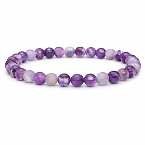8mm Amethyst Sphere Bracelet