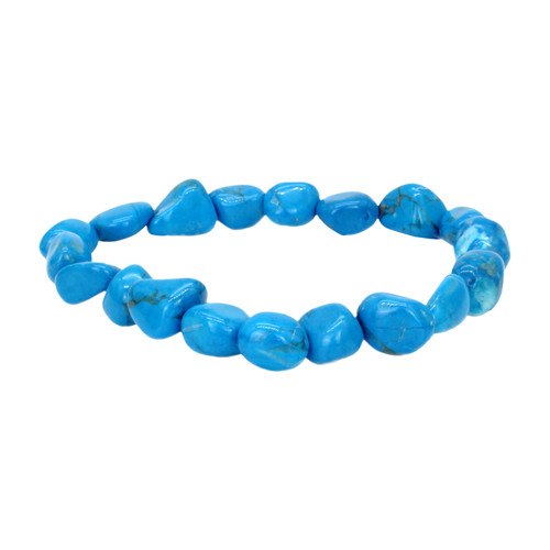 Blue Howlite Tumbled Bracelet