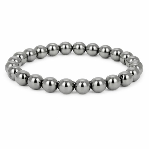 Hematite Sphere 8 mm Bracelet ~