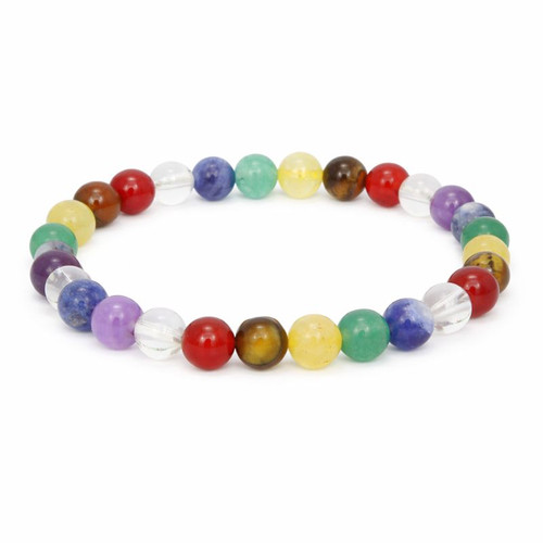 Chakra Medium 6mm Sphere Bracelet