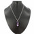 Amethyst Wire Wrap Point Pendant Necklace