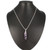 Amethyst Wrapped Coil Pendant Necklace
