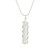 Clear Quartz Wrapped Coil Pendant Necklace