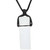 Selenite Black Cord Necklace