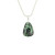 Emerald Pendant Necklace, Polished
