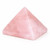 Rose Quartz pyramid crystal for love, healing, and heart chakra energy balancing.