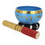 Light Blue Tibetan Singing Bowl for Meditation, Healing and Yoga
