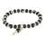 Turkish Evil Eye Stretch Bracelet With Charm - Black