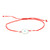 White Evil Eye Charm Red String Protection Bracelet