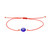 Evil Eye Red and Dark Blue String Protection Bracelet