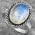 Rainbow Moonstone Ring Size 9