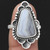 Blue Lace Agate Ring Size - 7.5