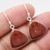 Red Moss Agate Earrings