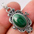 Malachite Eye Pendant , Length 1 4/9 inch