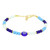 Evil Eye Round Jeweled String Bracelet