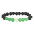 Lava and Green Aventurine Buddha Bracelet