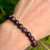 Garnet Sphere Bracelet 8mm