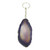 Dyed Agate Keychain - Purple