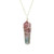 Bloodstone Wire Wrap Point Pendant Necklace