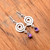Amethyst Spiril Brazil Earrings ~

Amethyst ~ The Stone of Tranquility & Psychic Power. Provides peace, balance and a feeling of oneness with your spiritual goals. Heightens intuition, provides protection and healing.
