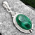 Malachite Eye Oval Pendant ~

Malachite ~ A “Stone of Transformation" by clearing & activating the chakras, it clears the path to one’s desired goals. Helps to increase prosperity and bring fidelity to love & friendship. Releases painful and negative emotions by absorbing them. Useful in meditation, bringing harmony in ones life.