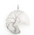 Assorted Moon Wire-Wrapped Tree of Life Necklace - clear quartz