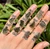 Raw Moldavite Sterling Silver Ring