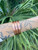 Adjustable copper bangle bracelet made from solid copper