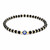 Black Beaded Evil Eye Adjustable Bracelet