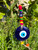 beaded evil eye wall hanging