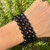 Black Tourmaline Sphere Bracelet (Sizes Vary)