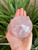 Rose Quartz Sphere with Gold Stand