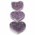 Raw Amethyst Heart Cluster - Pieces Vary