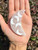 Selenite Crescent Moon with Stars