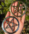 Pentagram Cut-Out Brass Altar Tile – Gold or Silver