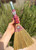 Decorative Crystal Broom with Gemstone Point