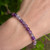 6mm Amethyst Sphere Bracelet