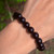 Black Obsidian Sphere Bracelet 10mm