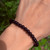 Black Obsidian Sphere Bracelet 6mm