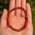 Carnelian Sphere Bracelet 6mm