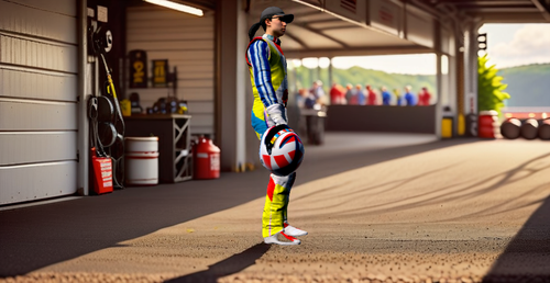 Abstract Race Suit Template