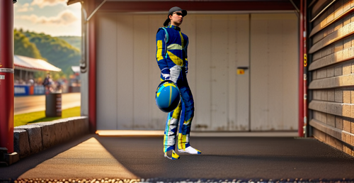 Blue Geometric Suit
