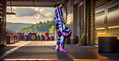 Cosmic Floral Race Suit Template